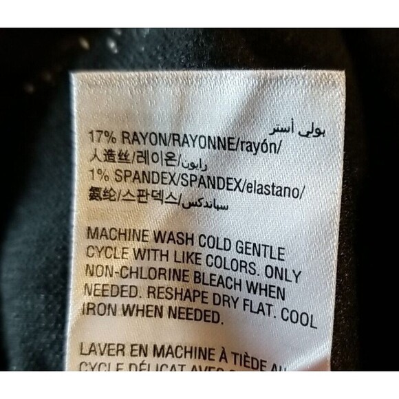 INC International Concepts Houndstooth Tapered-Leg Pants Black 8 Stretch T36 - Picture 5 of 7